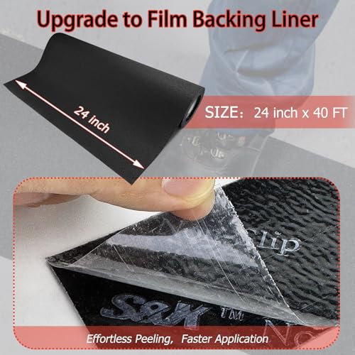 S&X Anti Slip Tape 24in x 40ft Grip Tape for Stairs & Floors, Black - size: 24 inches x 40 feet