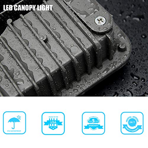 WYZM 2 Pack 70W LED Canopy Lights UL Listed 8400LM 5000K