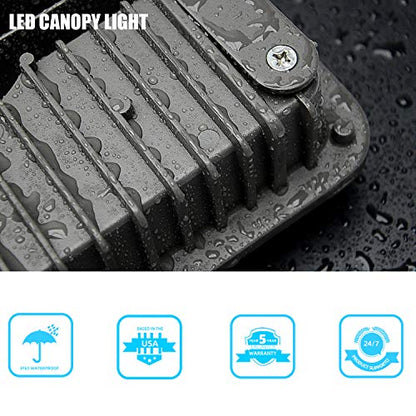WYZM 2 Pack 70W LED Canopy Lights UL Listed 8400LM 5000K