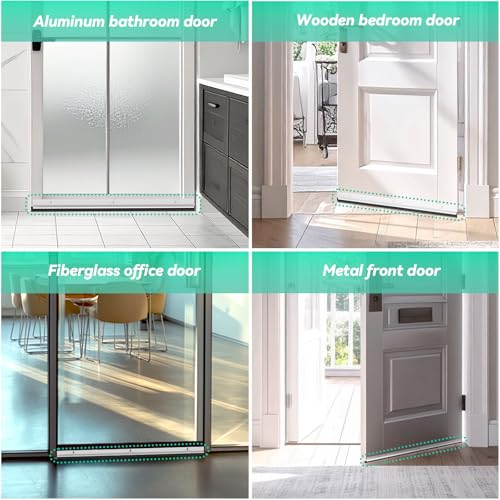 AMZNOVA Door Sweep Door Threshold Sweeper, 36in, Brown, 10Pack - color: Brown-10Pack