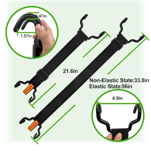 Trash Can Lid Lock Strap with Handle for Animals Proof & Windproof