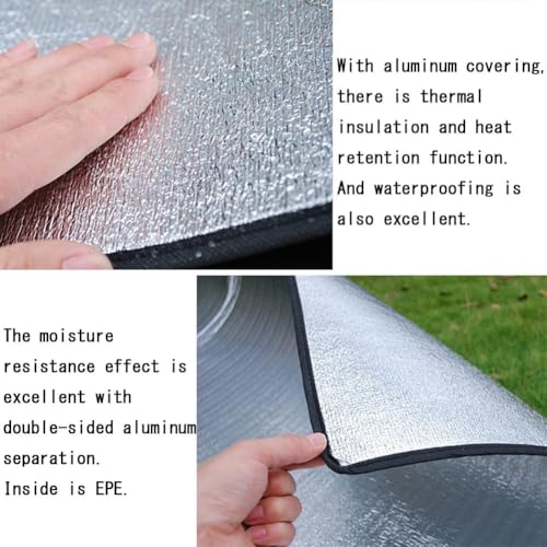 Camping Mat Insulated Sleeping Pad 78" x 39" Tent Floor Thermal Blanket