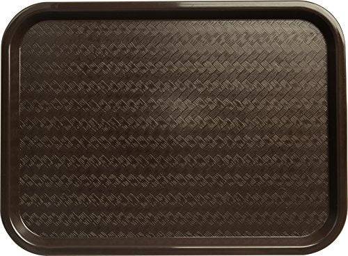 Carlisle FoodService Products CT121669 Café Standard Cafeteria / Fast Food Tray, 12" x 16", Chocolate (Pack of 24) - color: Chocolate Brown, size: 12" x 16"