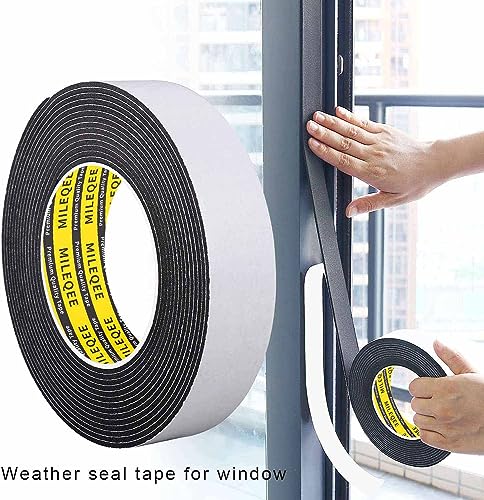 Single-Sided Adhesive Foam Tape EVA Black,0.8in x 16.4FT - color: Black, size: 0.8 Inch x 16.4 FT