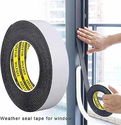 Single-Sided Adhesive Foam Tape EVA Black,0.8in x 16.4FT - color: Black, size: 0.8 Inch x 16.4 FT
