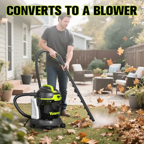 4 Gal Carpet Extractor, 5.5 HP Wet Dry Vacuum(YDWM4-S)