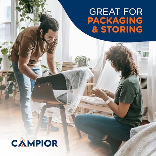 Campior Small Bubble Cushioning Wrap for Moving and Shipping - 175 Ft Bubble Packing Wrap for Packaging Boxes and Mailers, Clear Bubble Roll Moving Supplies, Perforated Every 12 inches, Pack of 1 - size: 1 Pack