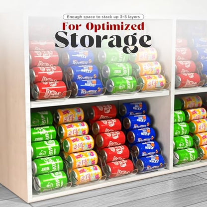 Utopia Kitchen Can Organizer For Pantry - Soda Can Storage Organizer Pantry, Fridge & Freezer Organization - Holds Food & Soup Can (Clear) - size: Pack of 1
