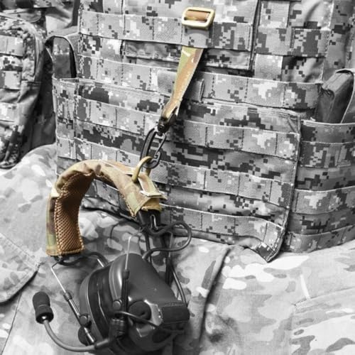 Tactical Headset Cover Advanced Modular Headphone Headband Protection Cover Pad Cushion Wrap - color: Tan