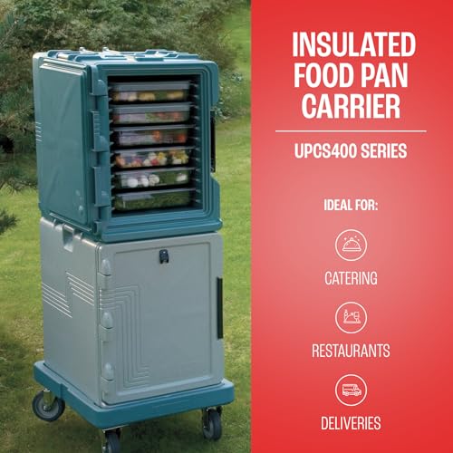 Cambro Insulated Food Pan Carrier - Hotbox for Catering & Transport - UPCS400 Series (Speckled Gray) - color: Gray