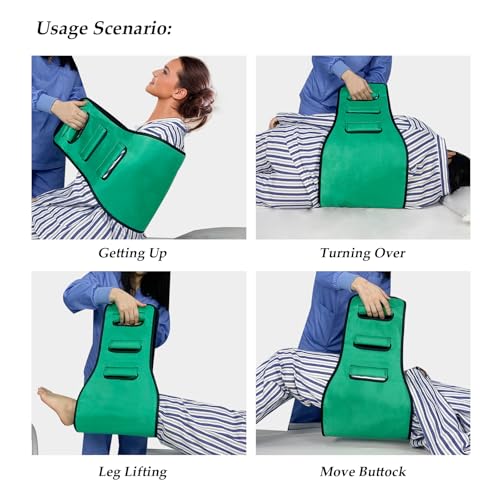 Transfer Belt Transfer Sling Padded Gait Belts with Seniors Patient Lift - color: Green 2