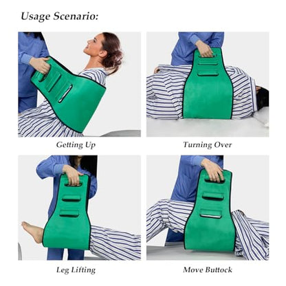 Transfer Belt Transfer Sling Padded Gait Belts with Seniors Patient Lift - color: Green 2
