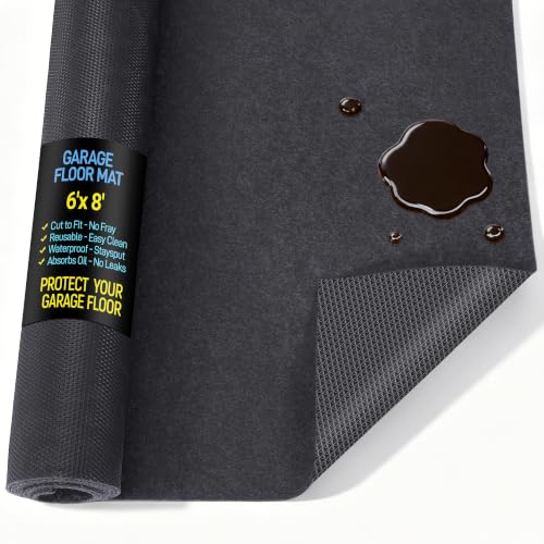 Garage Floor Protector Mat, 6' x 8', Dark Gray - size: 6' x 8'