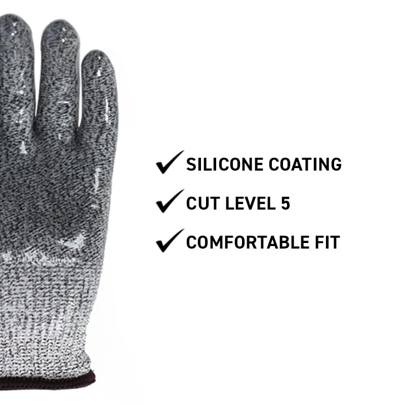 Gempler's Cut Resistant Glove with Silicon Grip - size: Large
