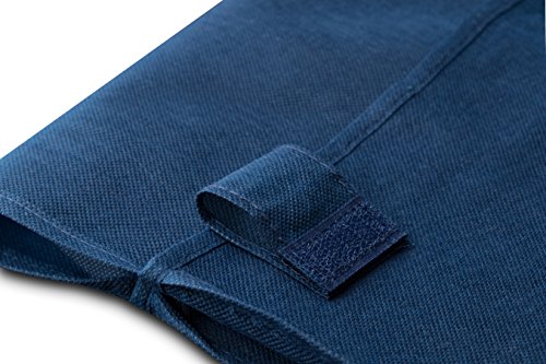 Handy Laundry Shopping Cart Liner, 18" X 15" X 24", Square Bottom, Fits Standard Shopping Cart, Cover and Adjustable Straps for Easy Secure Attachment, Made from Waterproof Material (Navy Blue) - color: Navy Blue