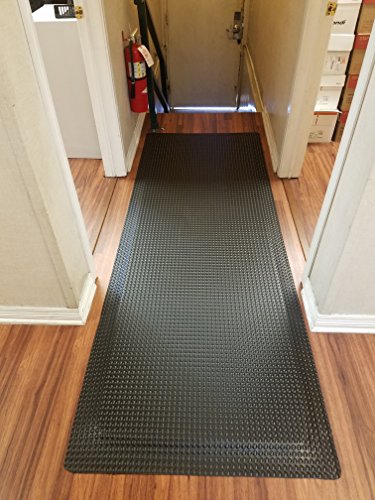 Rhino Mats RFLX3660DSIB Reflex Anti Fatigue Mat, 3' Width x 5' Length x 1" Thickness, Industrial Black