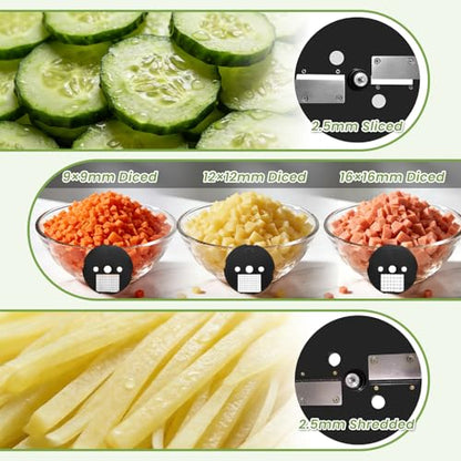 5 in 1 Commercial Food Processor, Electric Vegetable Chopper