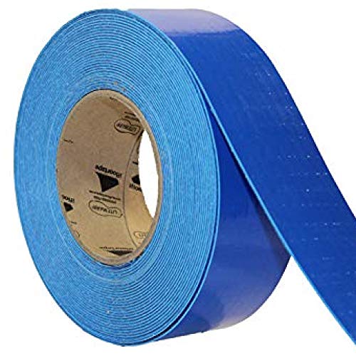 LiteMark Smooth Floor Marking Tape, EC-700 Heavy Duty Thick, Easy to Keep Clean, Warehouse, Blue (1 Inches by 3 feet) (6 Pack) - color: Blue