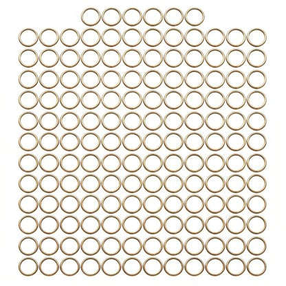 1/2'' Metal O-Ring Buckle Connector Round Loops Non Welded for Bags Webbing Purse and Belt Straps, Bronze, Pack of 150 - color: Bronze X 150 Pcs
