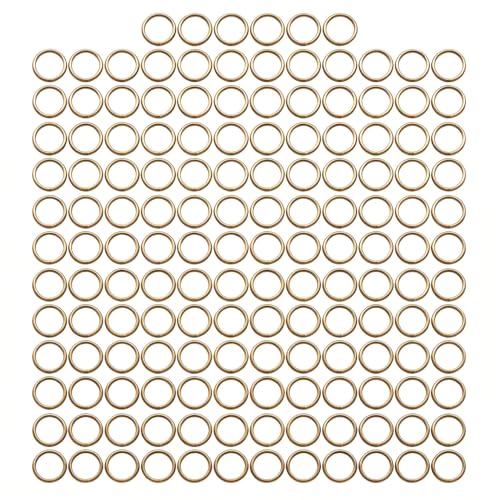 1/2'' Metal O-Ring Buckle Connector Round Loops Non Welded for Bags Webbing Purse and Belt Straps, Bronze, Pack of 150 - color: Bronze X 150 Pcs