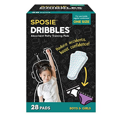 Sposie Dribbles, Turn Any Underwear Into Potty Training Underwear, 28 Ct