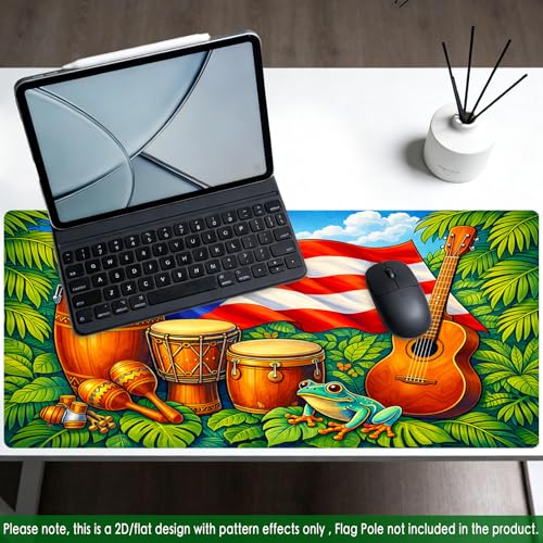 Nuxovilar Large Gaming Mouse Pad Desk Mat, 15.7x35.4 Inches Polyester - color: Mi08295