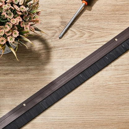 Gisafai 2 Pcs Aluminum Door Sweep, 36 Inches, Brown - color: Brown, size: 36 Inch
