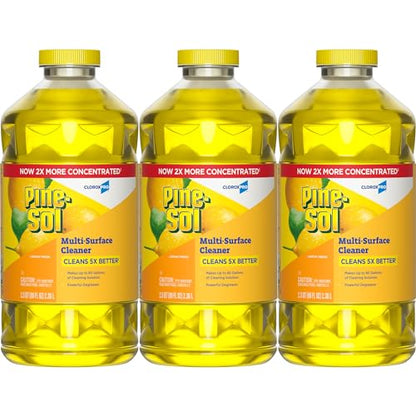 Pine-Sol CloroxPro Multi-Surface Cleaner, Lemon Fresh, 80 fl. oz., 3 Pack - size: 80 Fl Oz (Pack of 3)