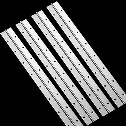 EPHECH 18" Piano Hinge, 4PCS Stainless Steel Continuous Piano Hinge-Silver
