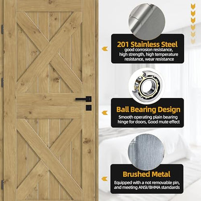 4.5 inch X 4.5 inch Heavy Duty Commercial Door Hinge - color: Silver, size: 4.5in X 4.5in
