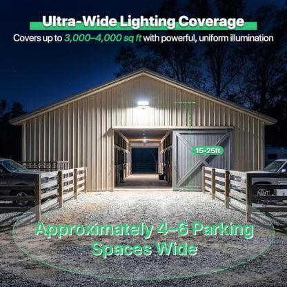 LED Parking Lot Light - 150W 6000K 120V Led Barn Light Outdoor Pole Light with Photocell Sensor - 22500lm Wall Mount Commercial Street Area Lighting for Yard Garage House Porch - size: 6000K