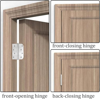 Ball Bearing Door Hinges, 4 Inch Stainless Steel Brushed Nickel, Pack of 3 - color: Brushed Nickel - 03, size: 4 inch - 3 pack