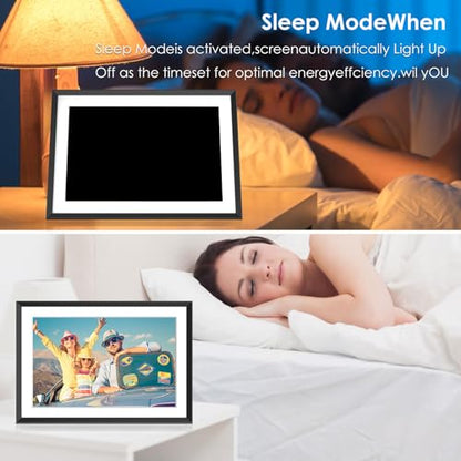 Digital Picture Frameo with 10 Inch 1280x800 HD IPS Touch Screen, WiFi Digital Photo Frame with Built-in 32GB Memory support 1TB, Auto-Rotate and Wall-Mountable, Remotely Send Photos/Videos via Frameo