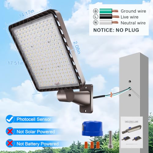 480W LED Parking Lot Light Dusk to Dawn Photocell 5000K 2Pack - size: 480W/Wall Mount/2PC