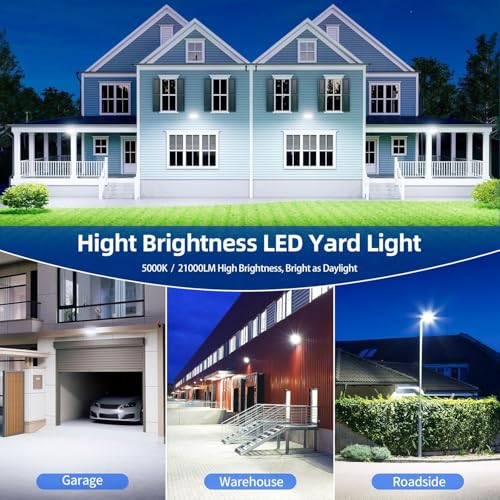 150W LED Barn Light 22500LM with Dusk to Dawn Photocell, 5000K Daylight Yard Area Light, IP65 Waterproof, AC100-277V for Security/Farmhouse/Garage - color: 150 Watt-5000K