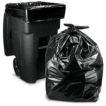 Tasker 65 Gallon Trash Bags Heavy Duty | 50 Count with Ties | Extra Large 64 Gallon Trash Bags for Toter | Garbage Bag 65 Gallon Trash Can Liners - size: 50 Count (Pack of 1)