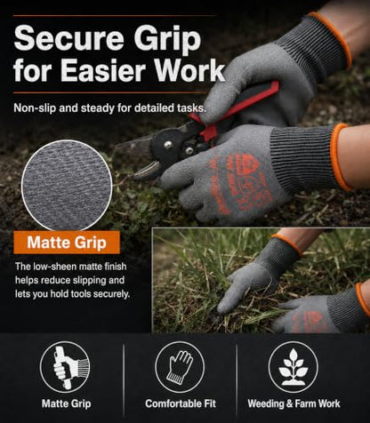 Cut-Resistant Gloves ASNI A5 Safety Work Glove - size: Medium