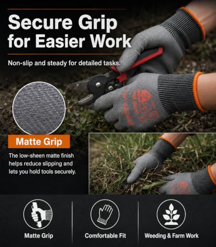 Cut-Resistant Gloves ASNI A5 Safety Work Glove - size: X-Large