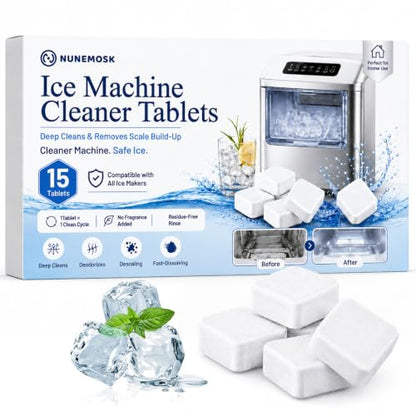Ice Machine Cleaner Descaler Tablets,15-Pack Starter Kit