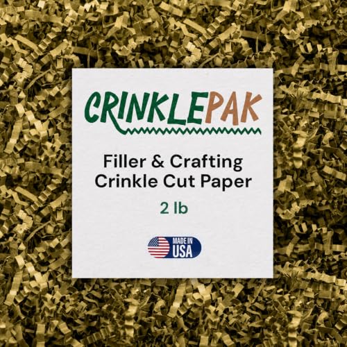 CrinklePak French Vanilla Crinkle Paper - 2 LB Gift Basket Filler - color: French Vanilla, size: 2 LB