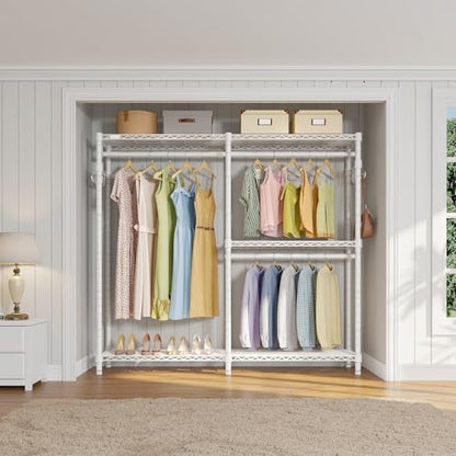 VIPEK V4 Garment Rack for Hanging Clothes Heavy Duty Portable Closet - color: White, style: V4