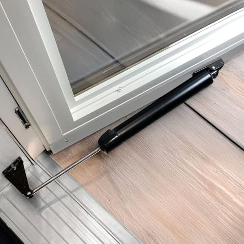 Ideal Security 9700 Heavy Pneumatic Touch & Hold Storm and Screen Door Closer for Wood, Aluminum, and Vinyl Doors, Silent and Smooth Closing, 11.5", White - style: White