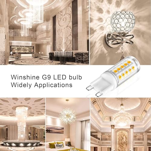 24 Pack Dimmable G9 LED Light Bulb 40W Equivalent 4000K Natural White - size: 24 Count (Pack of 1)
