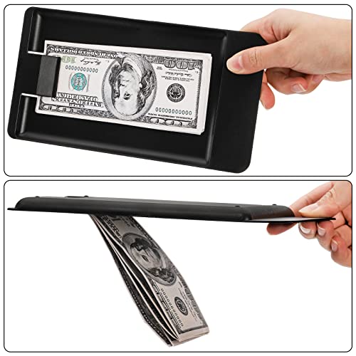 AVLA 20 Pack Check Holders, Black Plastic Tip Trays, Restaurant Check Presenters, Guest Receipt Holder Tray for Bars, Hotels, Dining, Catering Business, Cash, Credit Cards, Bills, Waitress Tip Tray