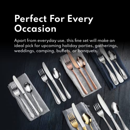 New Star Foodservice Bead Pattern 18/0 Stainless Steel Salad Fork, 6.6-Inch, Set of 12, Commercial Grade (Pack of 2) - size: Salad Fork (6.6-Inch) (Pack of 2)