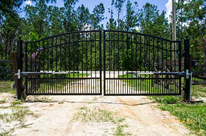 Mighty Mule Gate Opener, Solar and Smart Ready, Heavy Duty Automatic Gate Opener, Gates up to 18ft or 850lb Per Gate Leaf, Dual Gate Opener, Upgraded, MM572W-A - size: Dual Gate Opener - Upgraded