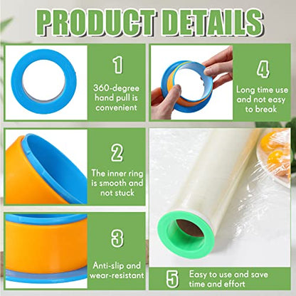 Marsui 12 Pairs Shrink Wrap Handles Fit 3 Inch Core, Plastic Pallet Moving