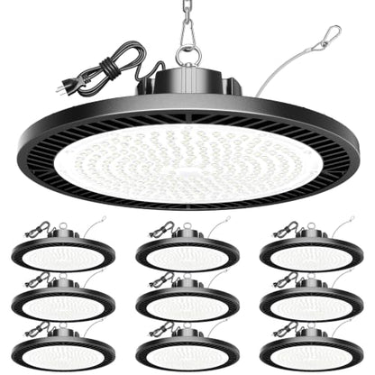 Industrial-grade 250W 40000LM High Bay LED Shop Lights for Shop DIY Garage - size: 250W-10PACK