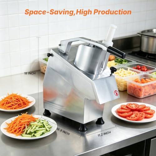 Hakka Commercial Vegetable Chopper- Stainless Steel Electric Food Processor