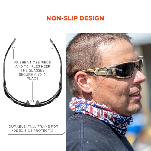 Ergodyne Skullerz Odin Polarized Safety Sunglasses - color: Kryptek Highlander Frame, Polarized Smoke Lens